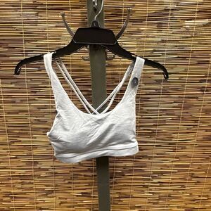 S Grey Strappy Sports Bralette - Women Intimates & Sleepwear